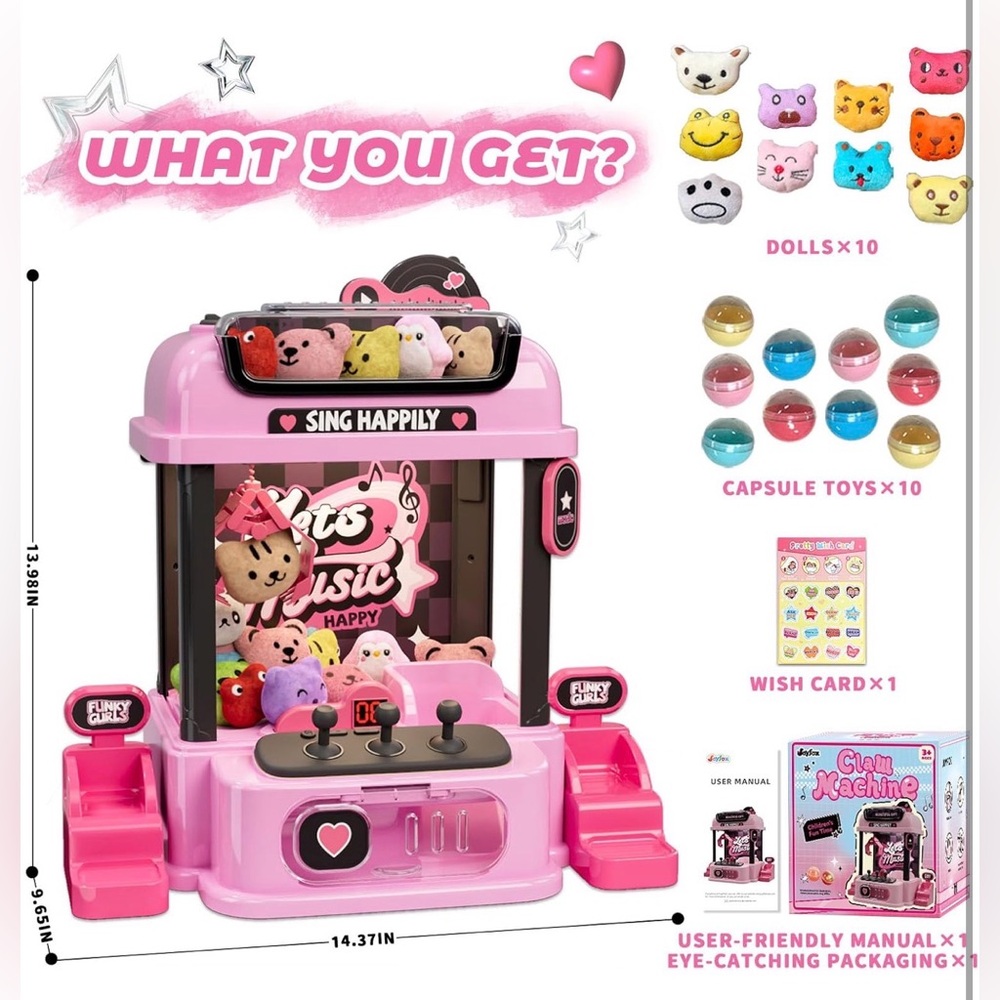 New Claw Machine for Kids with Remote Control. Birthday Gifts - Picture 2 of 7